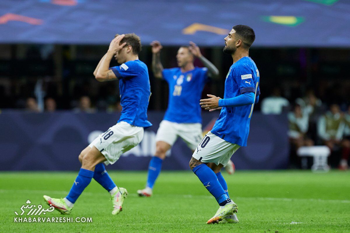 موقعیت لورنتسو اینسینیه؛ ایتالیا - اسپانیا (نیمه‌نهایی لیگ ملت‌های اروپا 2021)