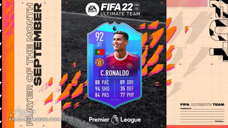 بازگشت باشکوه رونالدو/ پنجمین جایزه بهترین بازیکن ماه