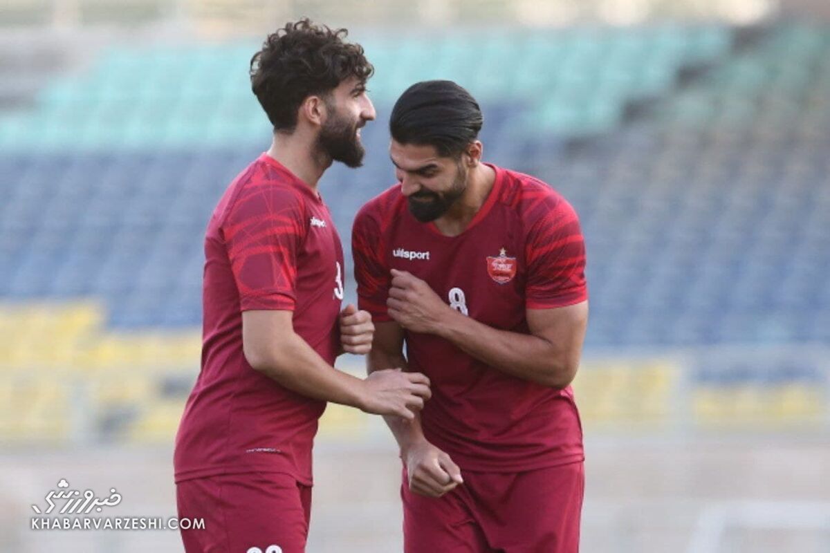 رضا اسدی - علی شجاعی؛ تمرین پرسپولیس (15 مهر 1400)