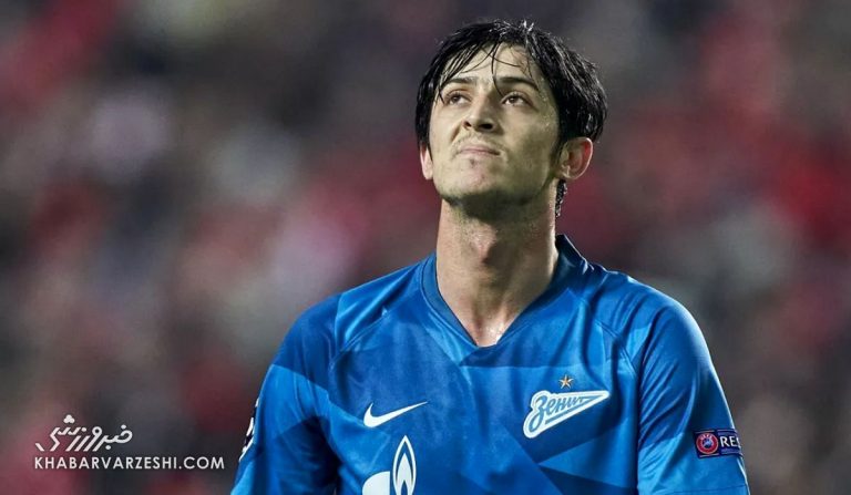 ببینید| اخراج مستقیم سردار آزمون در دیدار زنیت مقابل سوچی