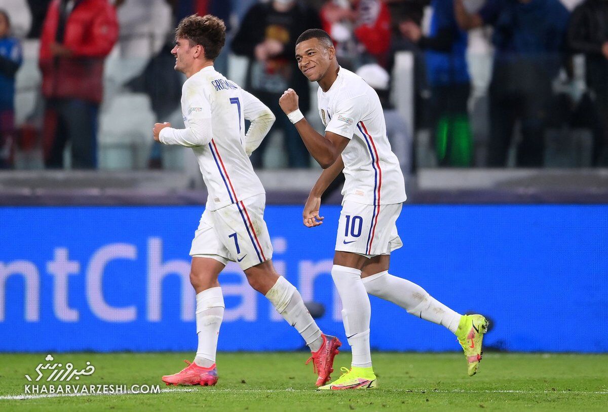 شادی گل امباپه؛ بلژیک - فرانسه