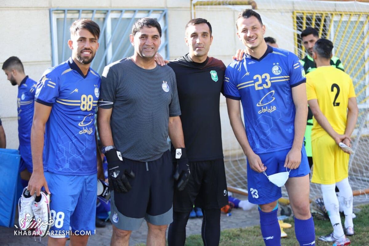 تصاویر| برخورد گرم پرسپولیسی های سابق با استقلالی ها