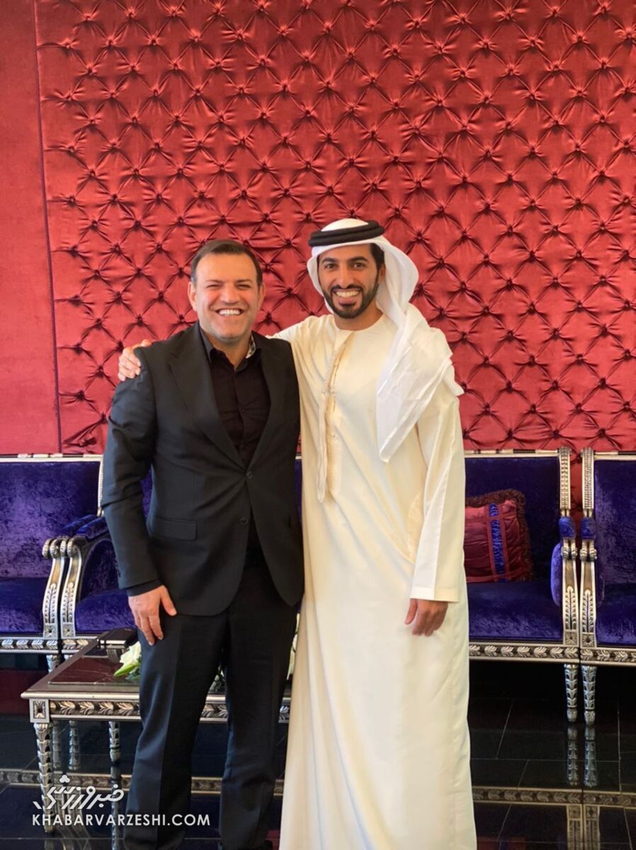 تصاویر| ضیافت ناهار رئیس فدراسیون امارات و عزیزی خادم