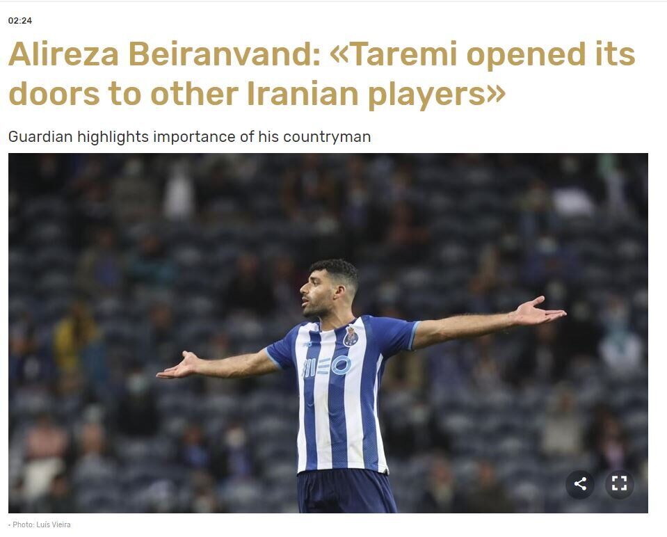 تعریف و تمجید روزنامه پرتغالی از مهدی طارمی/ نقل و قول جالب از شماره یک تیم ملی ایران