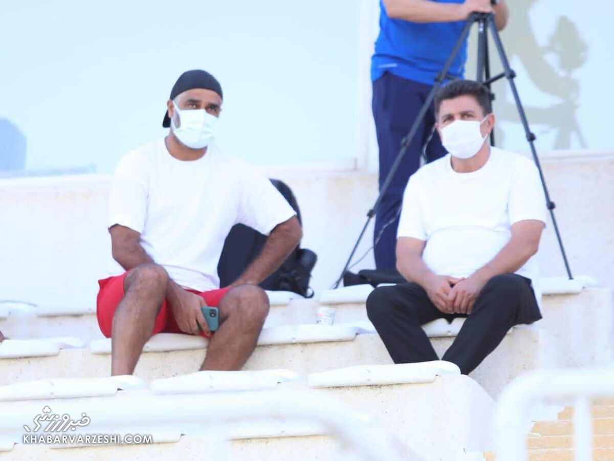 عکس| چهره معروف پرسپولیسی مهمان ویژه قلعه‌نویی