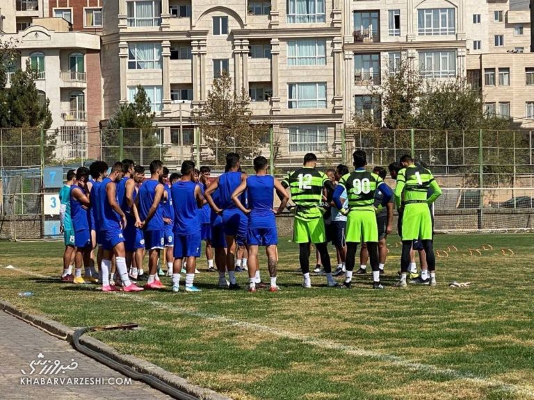 ویدیو| تمرینات آبی پوشان زیر نظر فرهاد مجیدی