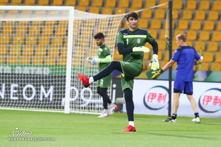 ویدیو| شیرین کاری بیرانوند پس از پیروزی مقابل امارات