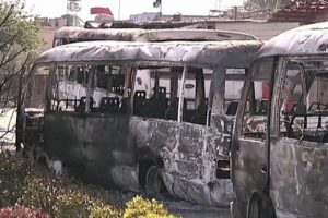 recive.ir | انفجار اتوبوس در دمشق؛ جان باختن ۱۳ نظامی سوری