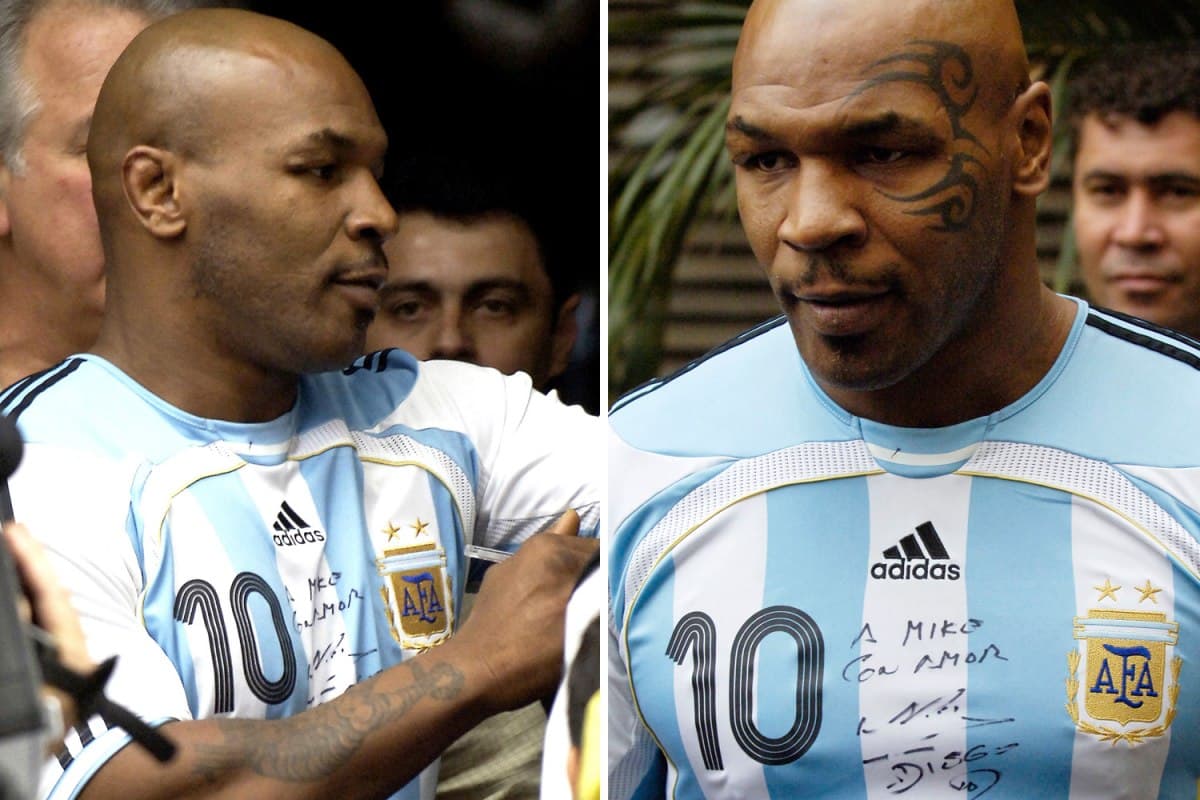 انتقام از برزیلیها به سبک تایسون با لباس مارادونا/عکس