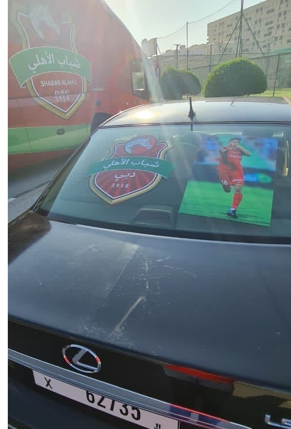 تصویر قایدی بر پشت لکسوس هوادار الاهلی/عکس