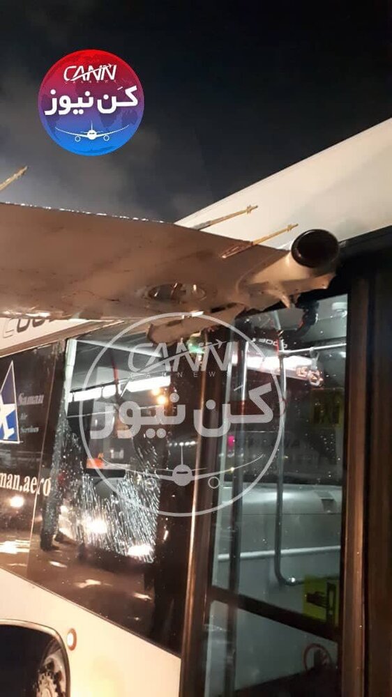 علت برخورد اتوبوس با هواپیما در فرودگاه مهرآباد چه بود؟/ تصاویر