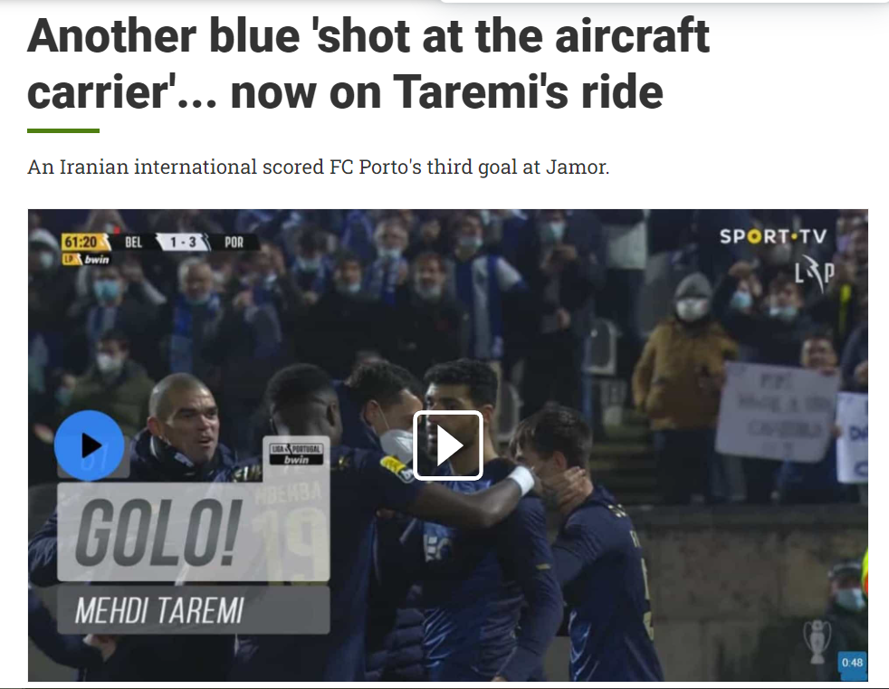 لقب جالب رسانه پرتغالی به طارمی/عکس