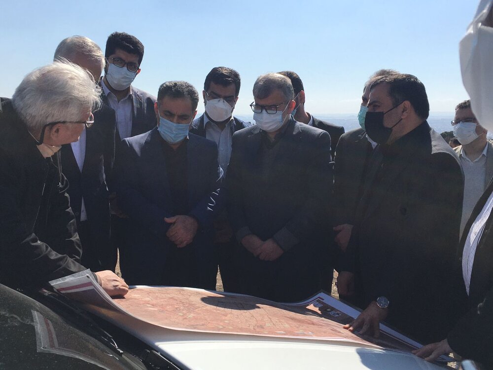 روند پروژه کمربندشمالی کرج بررسی شد