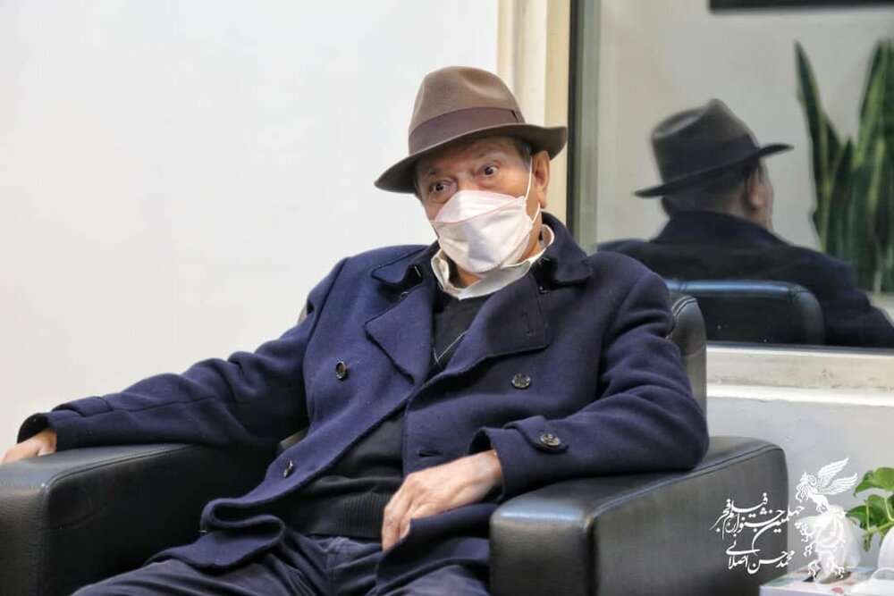 عکس | علی نصیریان در خانه جشنواره فیلم فجر 