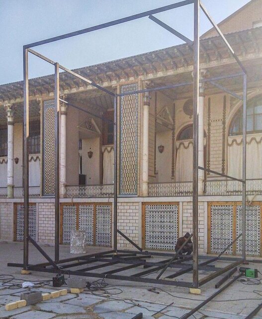 واکنش نرگس آبیار به انتقادها از ساخت دکور سریالش در باغ عفیفآباد / عکس