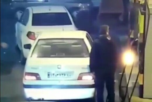 واکنش پلیس تهران به سرقت خودروی در حال سوخت‌گیری
