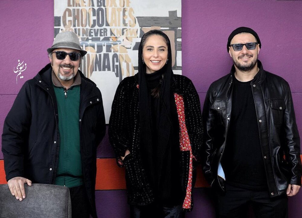 ژست جشنواره‌ای رضا عطاران، جواد عزتی و رعنا آزادی‌ور در یک قاب / عکس