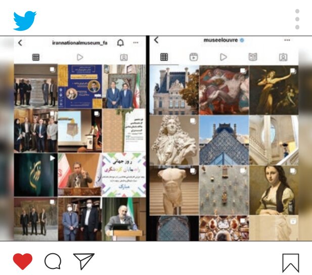 اینستاگرام موزه ایران باستان را با موزه لوور پاریس مقایسه و تعجب کنید 