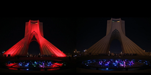 خاموشی سازه های معروف ایران در ساعت زمین