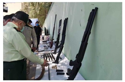 کشف ۱۲۷ قبضه انواع سلاح شکاری و جنگی در خوزستان
