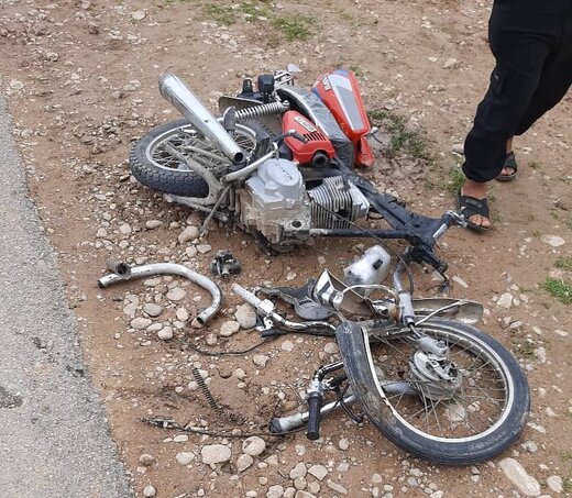 یک کشته در تصادف موتورسیکلت با یکدستگاه نیسان در جاده آب شور لالی