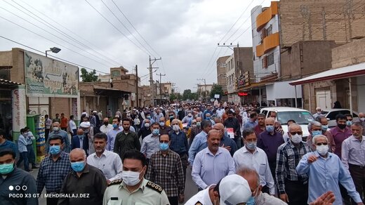 حضور پرشور  مردم دزفول در راهپیمایی روز قدس