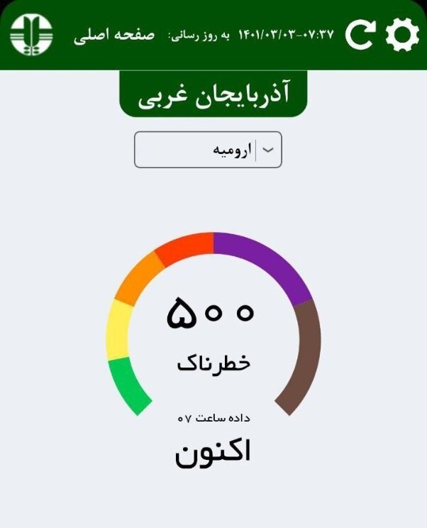هوای ارومیه در وضعیت خطرناک / خواب سنگین مسئولین برای تعطیلی اجباری