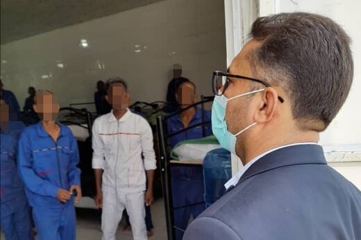 بازدید دادگستری هرمزگان از مرکز تخصصی نگهداری و درمان معتادان متجاهر در بندرعباس