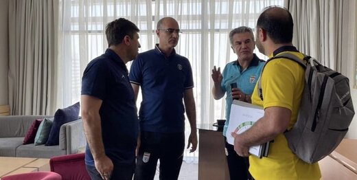 بازدید مدیران تیم ملی از محل اقامت ملی پوشان در جام جهانی