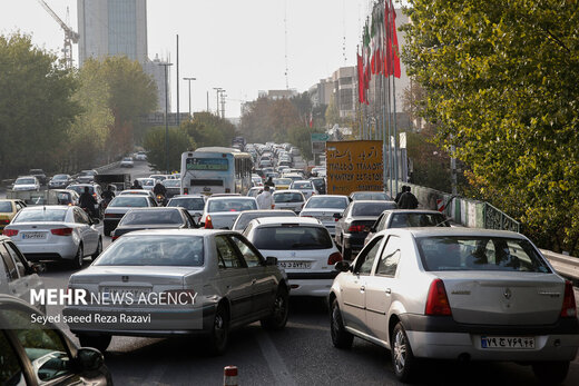 ترافیک سنگین در اکثر معابر پایتخت