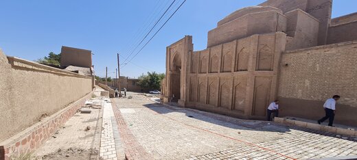 پایان مرمت و سامان‌دهی حریم مسجد جامع تاریخی فرومد میامی