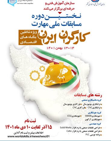 نخستین دوره مسابقات ملی مهارت کارگران ایران برگزار می‌شود