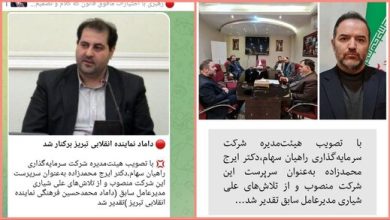داماد نماینده اصولگرای مجلس، «برکنار» شد + عکس