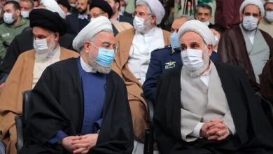حضور روحانی در دیدار مسئولان نظام با رهبر انقلاب + عکس‌ها