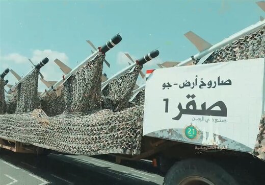 «صقر-۱» موشک پدافندی با فناوری پهپادی «انصارالله» / تکنولوژی «موشک ایرانی» در اختیار یمنی‌هاست؟ + عکس‌ها