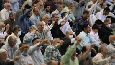 شعار «مرگ بر بی‌حجاب» در نماز جمعه تهران/ تهدید مسئولان به فوران «این حجم از نفرت و غیرت»