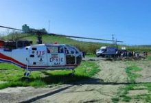 انتقال مرد ۷۵ ساله با بالگرد اورژانس هوایی به بیمارستان کوثرسنندج