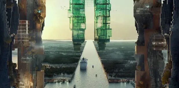 پروژه آسمان خراش ۲۶۰ کیلومتری عربستان سعودی در حال سقوط