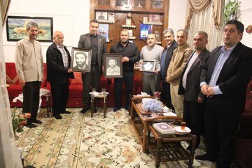 تجلیل جامعه ورزش و رسانه مرکز مازندران با خانواده شهیدان کلانتری