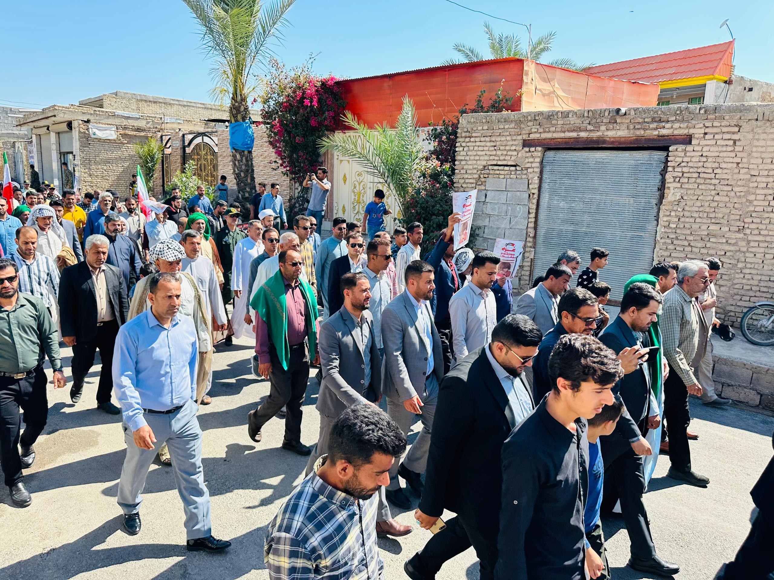 حضور حماسی مردم شهر شاوور شهرستان کرخه