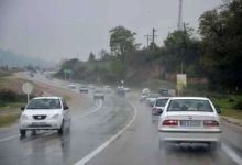 بارش باران در جاده‌های ۲۰ استان/ ترافیک سنگین در این جاده‌ها