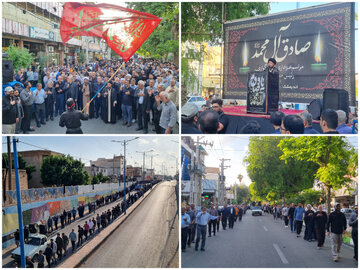 برگزاری مراسم عزاداری شهادت امام جعفرصادق (ع) در اندیمشک