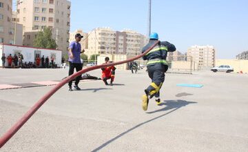 برگزاری مسابقات عملیات ورزشی آتش‌نشانان بندرعباس با قهرمانی ایستگاه شماره ۹