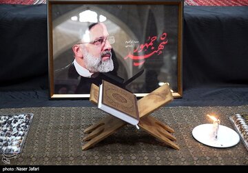 عکسی از سردار قاآنی در مراسم شهید رئیسی /قالیباف، مخبر و محسنی اژه ای میزبان شدند