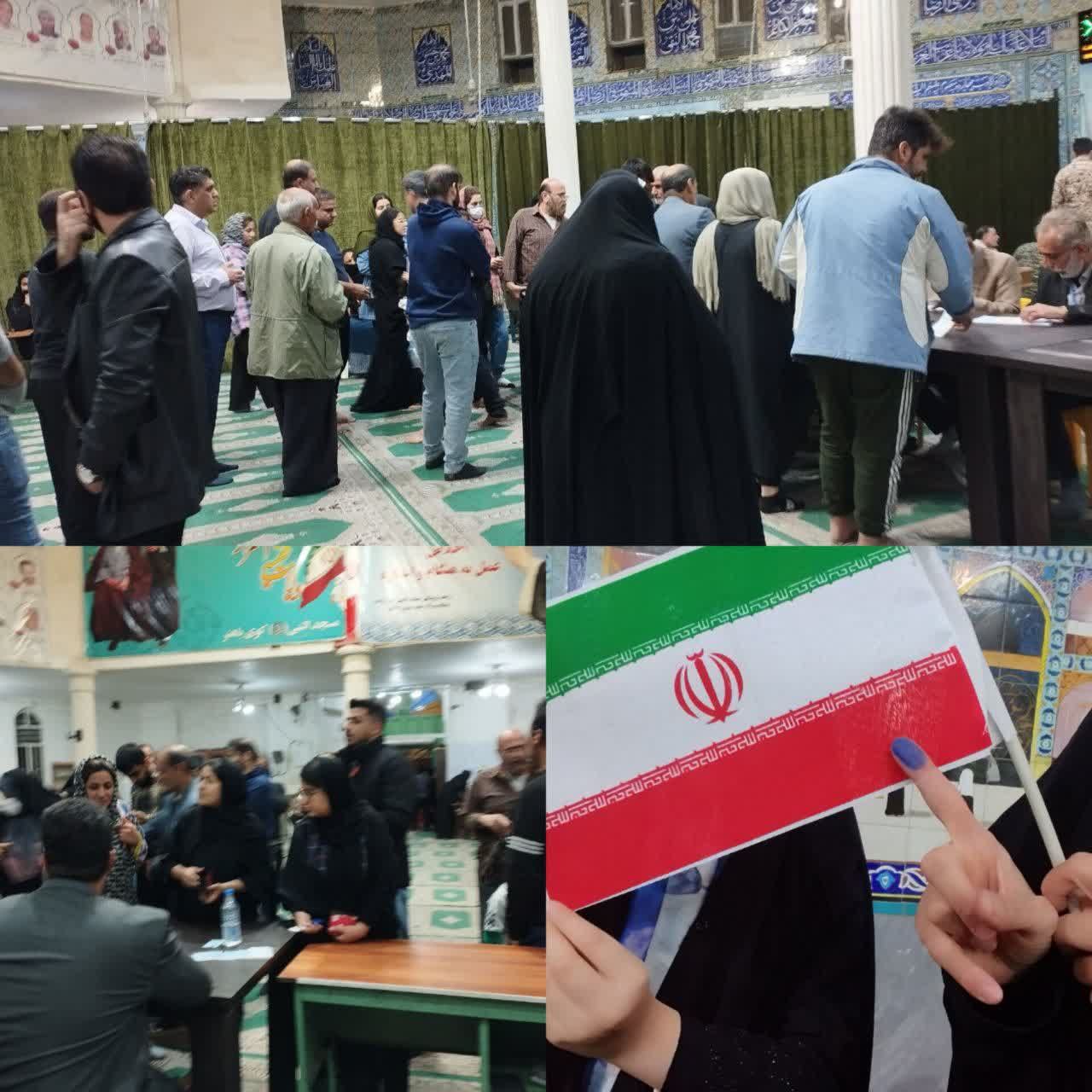 حضور پر شور خوزستانی ها پای صندوق های رای