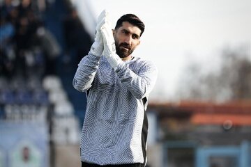 عکس | بهت بیرانوند پس از گل دوم پرسپولیس