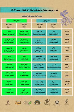 آغاز جشنواره فیلم فجر در کرمانشاه با اکران ۳۰ فیلم در دو سینما