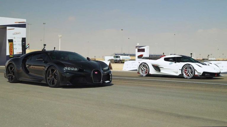 بوگاتی سریعتر است یا کونیگزگ؟ / سریعترین خودروهای جهان به مصاف هم رفتند