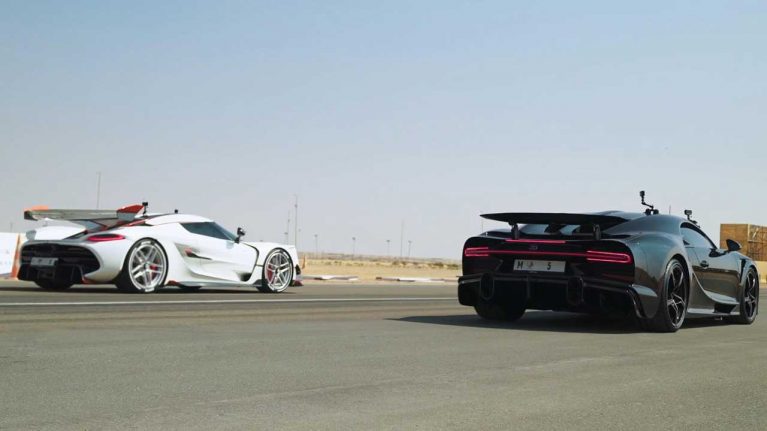 بوگاتی سریعتر است یا کونیگزگ؟ / سریعترین خودروهای جهان به مصاف هم رفتند