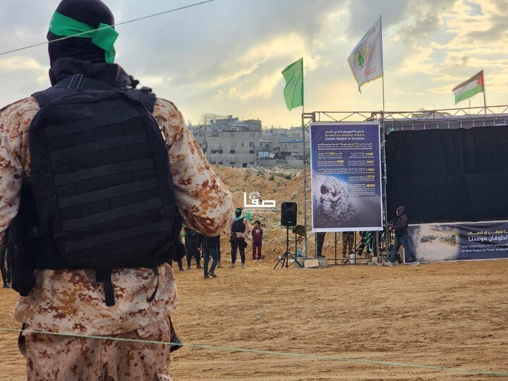 حماس با انتشار این تصاویر در لحظه تحویل اجساد؛ وحشت به جان اسرائیل انداخت/عکس